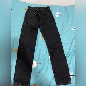 Zara black mom jeans size 2